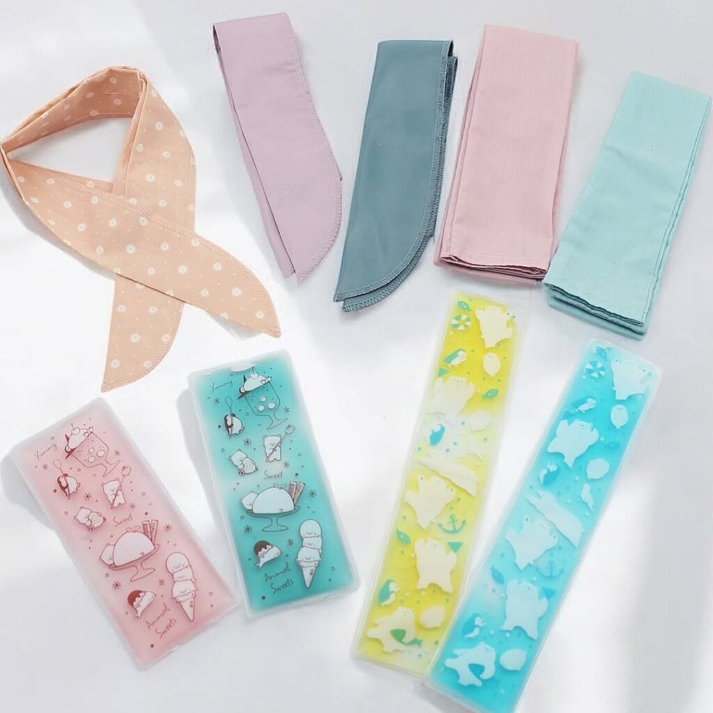 100円夏用冷感スカーフ