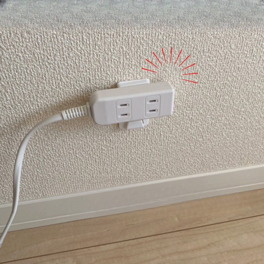 100円電源延長ケーブル