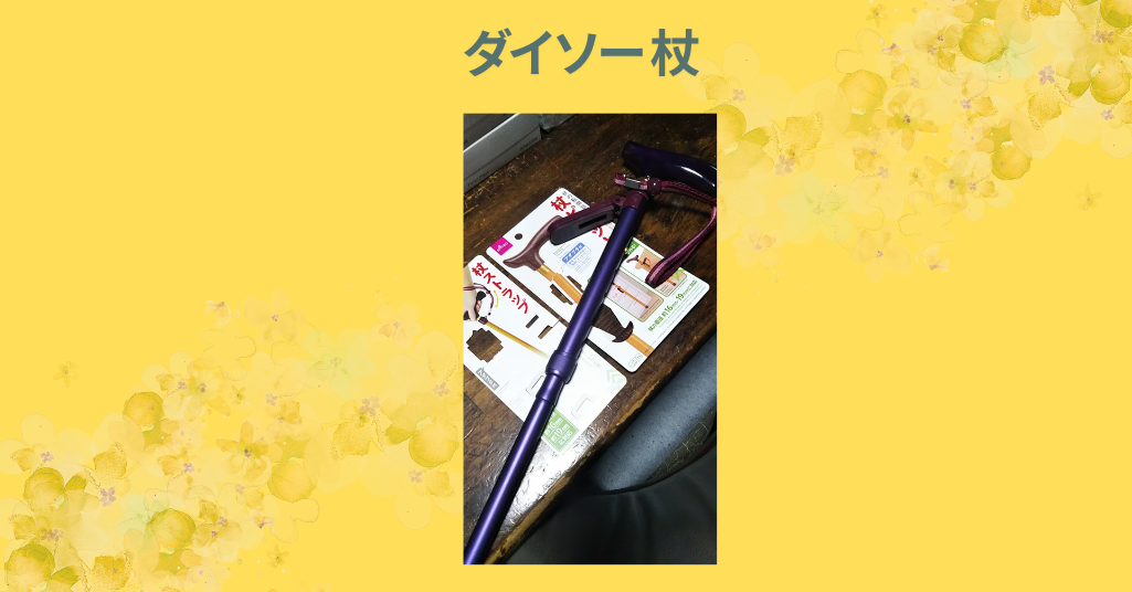 【徹底レビュー】ダイソーの杖を実際に使ってみた！100均なのに驚くほど使える？【2026年最新】