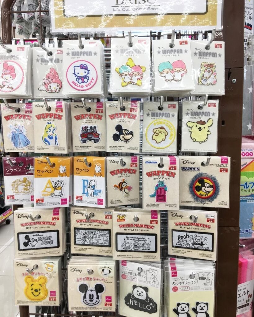 キャラクター100均ワッペン